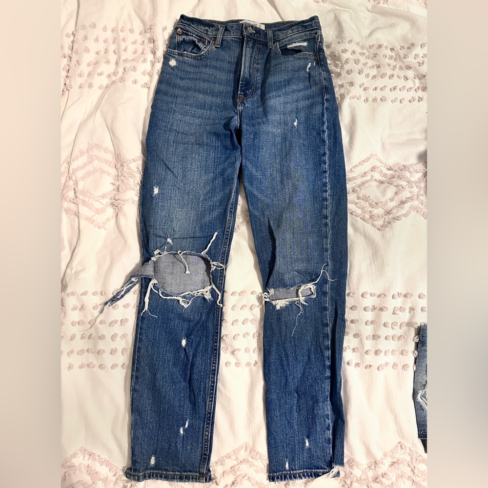 Abercrombie mom jeans long